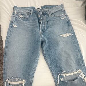 Light Blue Distressed Jeans